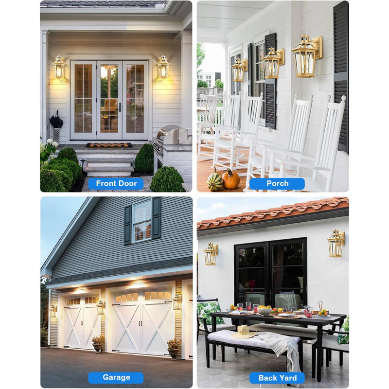Wayfair outside lights with sensor on sale